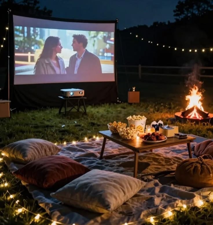 Outdoor movie night