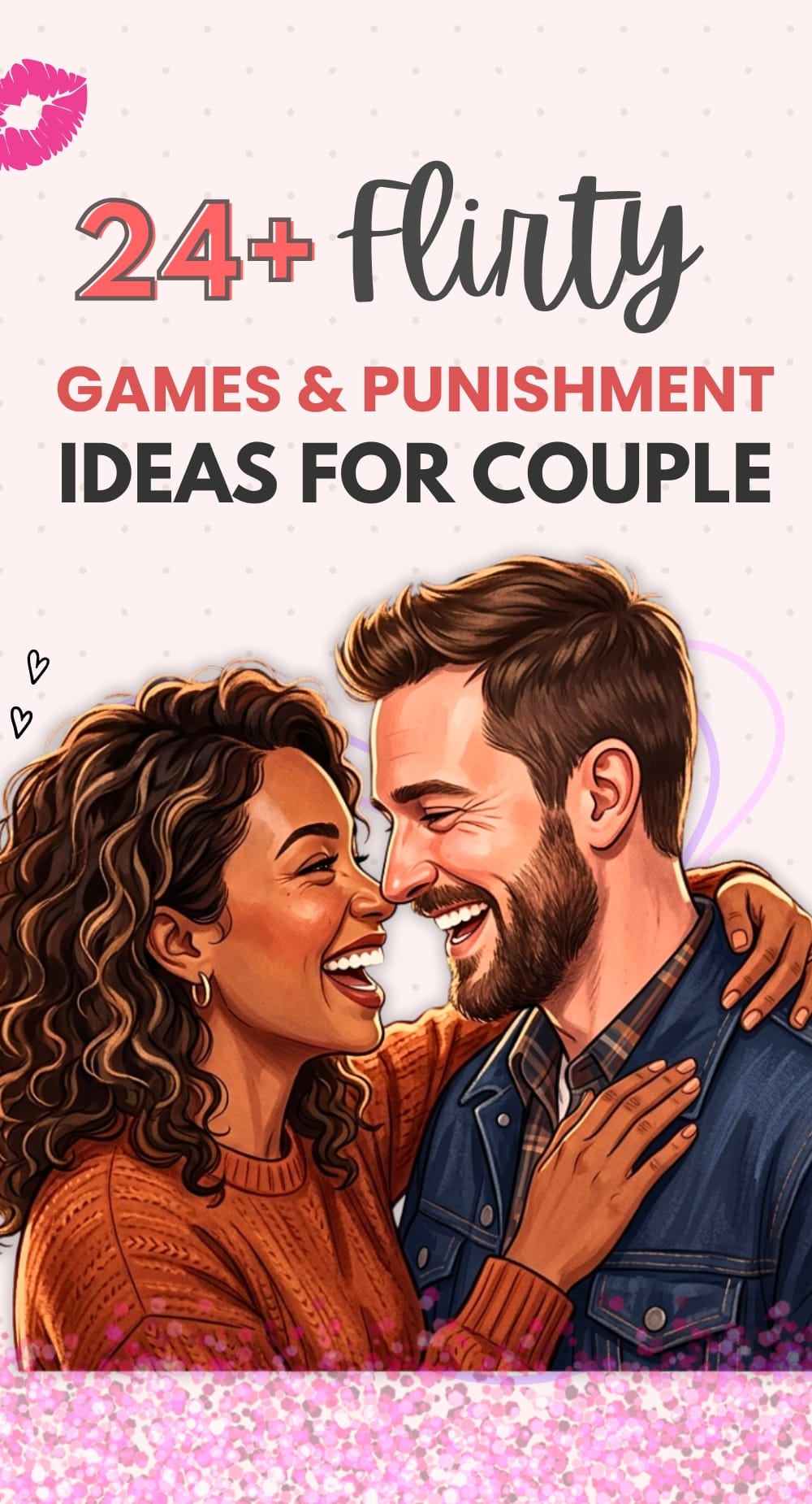 Husband and wife enjoying funny couple wagers