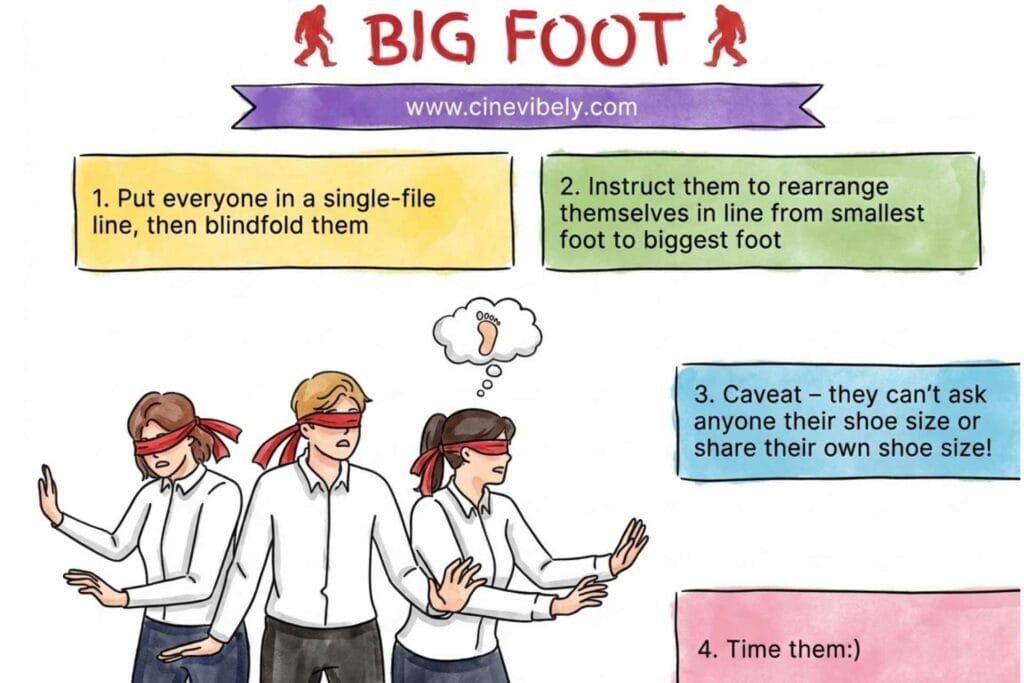 Bigfoot challenge - team building activity