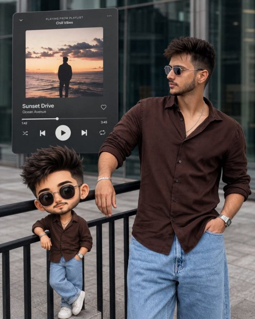 a prompt for editing young man portrait