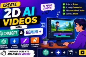 How to Create 2D AI Videos Using ChatGPT & Gemini